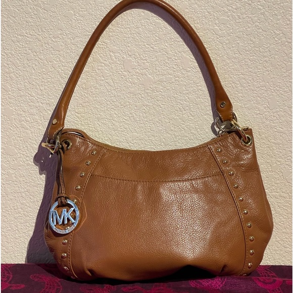 MICHAEL Michael Kors Handbags - Michael Kors convertible studded saddle color leather